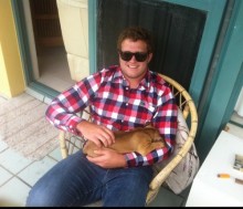James Slipper - Flanno and Dog