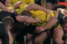 Wallaby Scrum v All Blacks