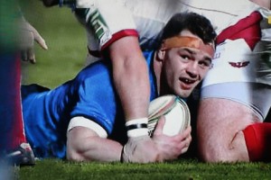 Cian Healy - over the line