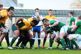 Oz Under 20 scrum v. Ireland