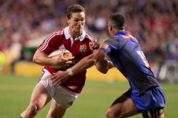 George North at full tilt  in Lions vs Force 2013