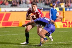 Tommy Bowe runs in Lions vs Force 2013