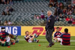 Gatland warm up   in Lions vs Force 2013