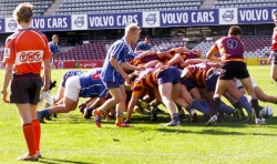 Lewis clearing the scrum.