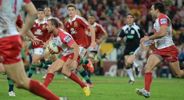 Quade Cooper takes on the line