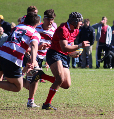 Maclean Jones - about to score