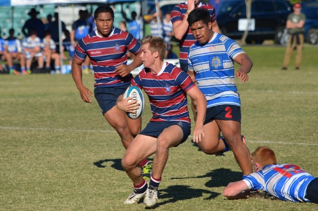 13. Fittock sets up Nudgee's final try with a line-break (Photo Credit: HJ Nelson)