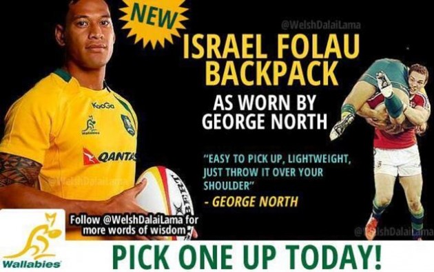 israel folau backpack