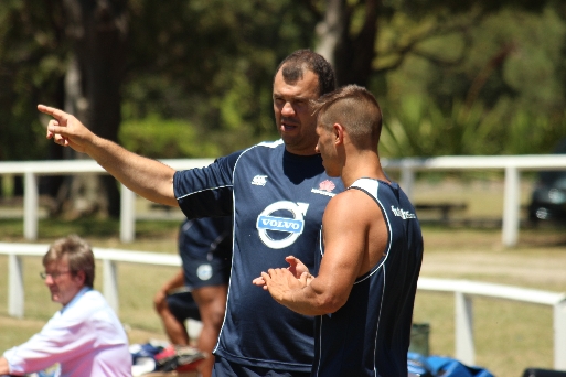 Cheika with Brooks