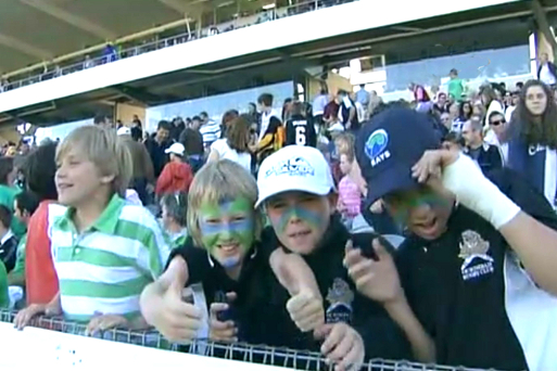 Young fans at ARC final