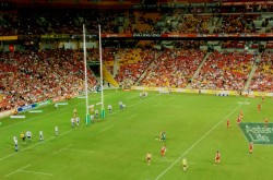Not content with just kicking goals, Quade added obstacles...