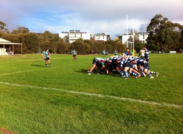 The Taroona scrum pressured early on