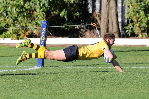 Dan England scores the opening try