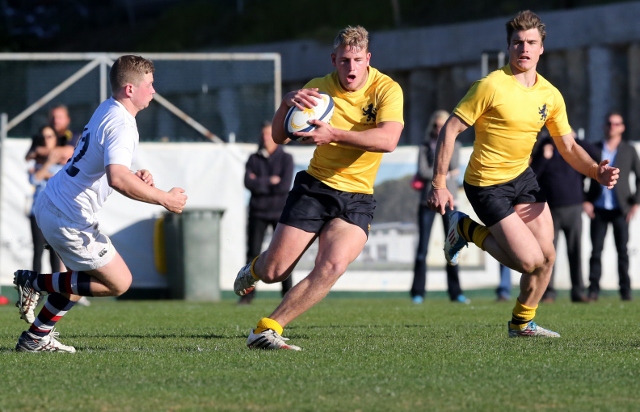 James Hawkins and Angus Crichton on the move.