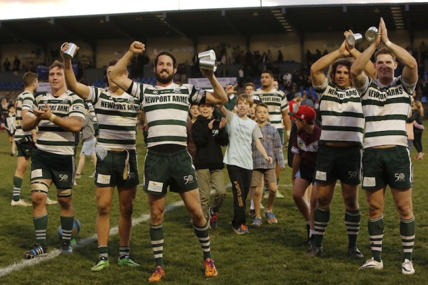 Rats celebrate the win in front of the crowd - Karen Watson photography