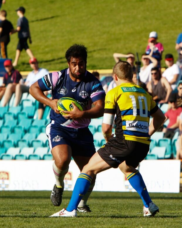 Melbourne Rising hooker Pat Leafa takes possession - Karen Watson Photography