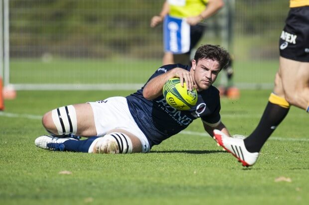 Jack de Guingand_QLD COUNTRY_scoring his first try