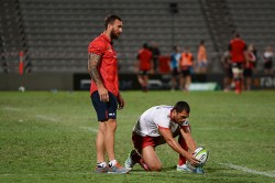 Quade Cooper and Karmichael Hunt