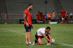 Quade Cooper and Karmichael Hunt