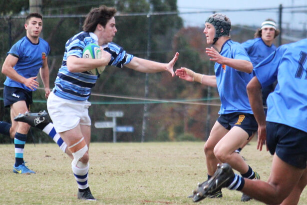 Jack McGregor on the run for a try