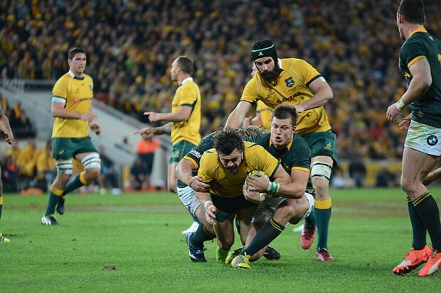 Adam Ashley-Cooper tackled