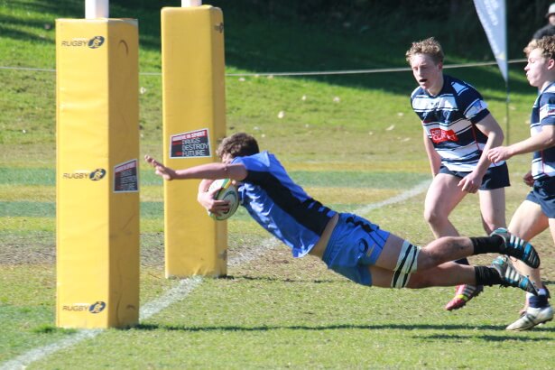 Evan Stafford - diving over for WA meat pie 