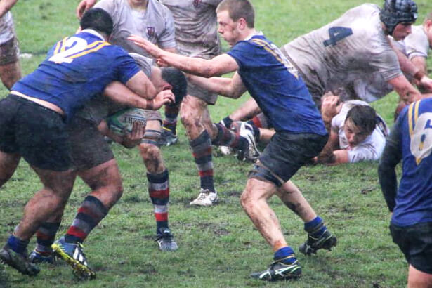 Mud rugby at Death Valley