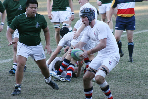 Anthony Nguyen (Trinity) and Will Stenmark (Cranbrook) - two of the best on the field