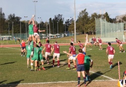 University dominated the lineout