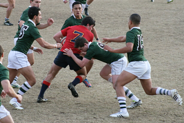 Andy Lloyd is surrounded