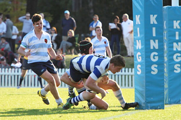 Michael Fenn scores next to the posts