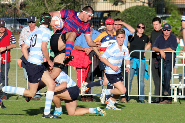 Nathan Gittoes hurdles and sets up clinching try 