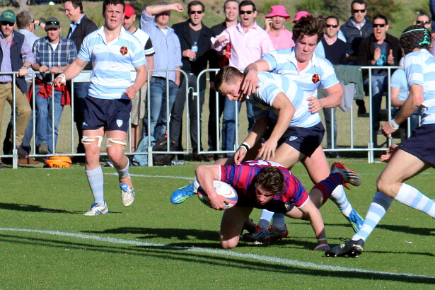 Tim Clements scores a peach of a try