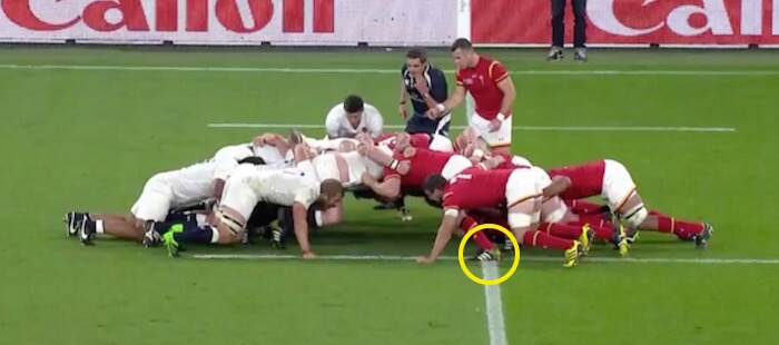 England vs Wales Scrum analysis fourth scrum