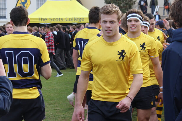 Scots' skipper Theo Strang and vice-captain Charlie Smith