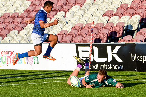 Angus Allen had Samoa jumping