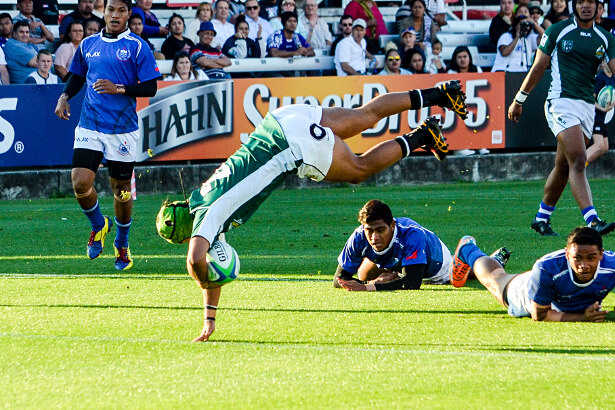 Kris Verevis gets tops points for his dive to score