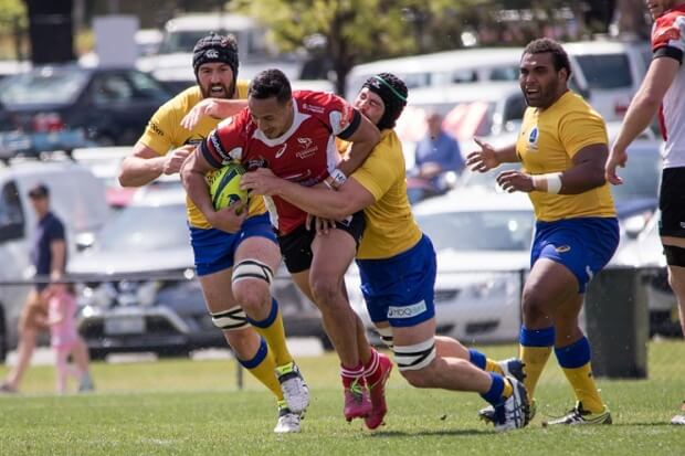 Liam Gill for Brisbane City tackles v Canberra Vikings