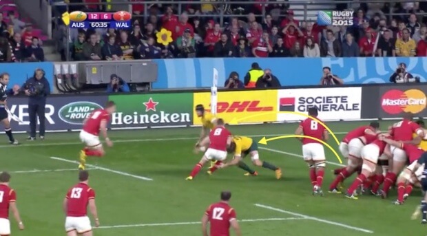 wallabies versus wales defence