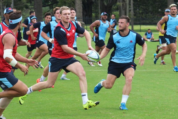 Bryce Hegarty at first Tahs' training session 