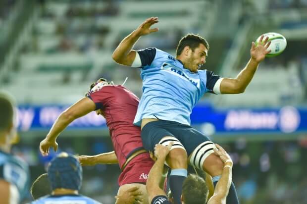 Dennis lineout Waratahs Reds