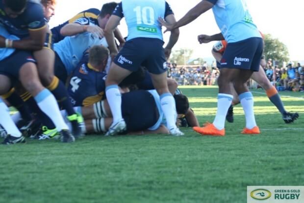 Josh Mann-Rea scores the first Brumbies try