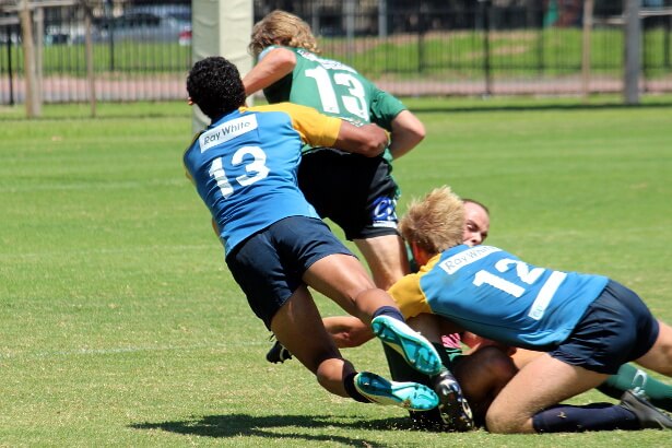 Afu and Yeomans gang tackle