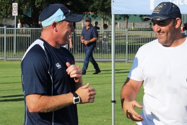 Rapp and Ledesma - happy about the scrums