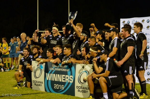 New Zealand retain the Oceania Rugby U20s Championship trophy