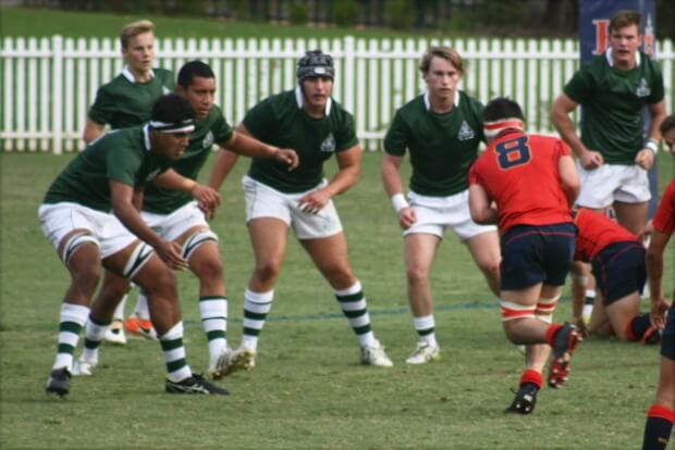 Np, 8 takes the ball up into Trinity reception committee Photo credit - Rod Skellet 