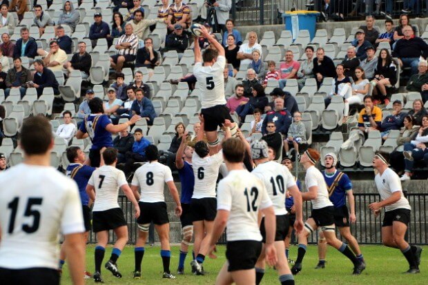 Tall timber Frost wins the lineout for Knox