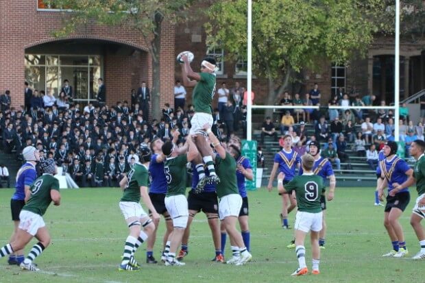 Liam Rasch wins a lineout