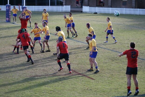 Barker with attacking lineout