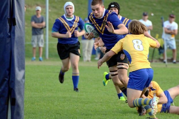 Patrick Clifton near the posts